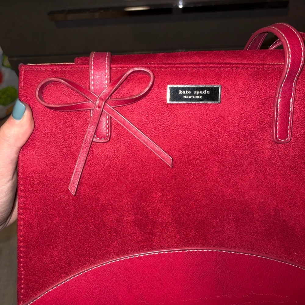 kate spade New York Red Suede Bag